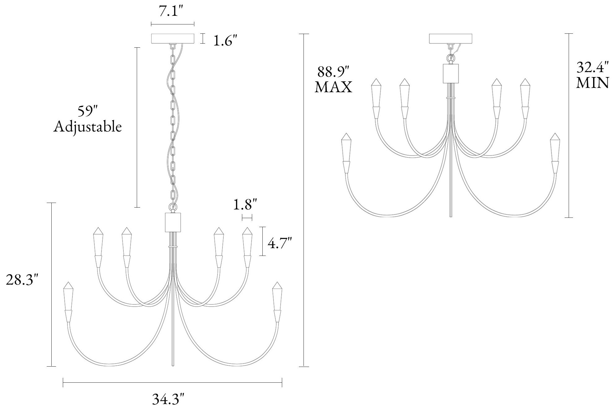 Image 2 Kailashstan 10-Light LED 2-Tier Gold Classic Chandelier - Made to Order more views