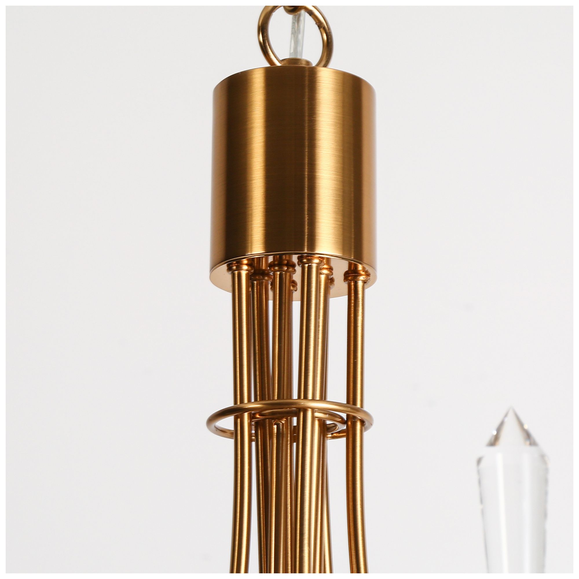 Image 3 Kailashstan 10-Light LED 2-Tier Gold Classic Chandelier - Made to Order more views