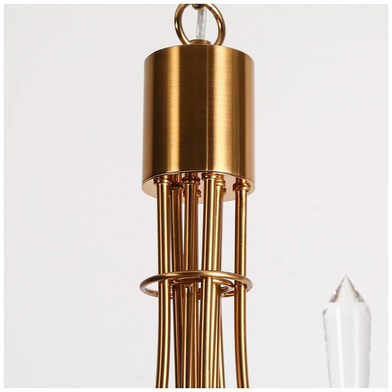 Image 3 Kailashstan 10-Light LED 2-Tier Gold Classic Chandelier more views