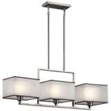 Kailey 36&quot;W Brushed Nickel Kitchen Island Light Chandelier