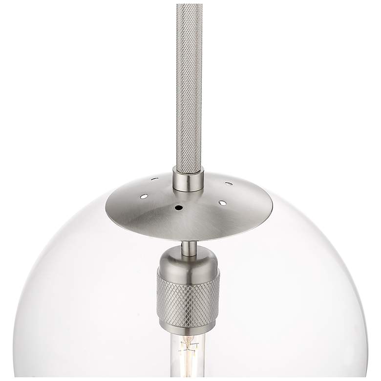 Image 4 Kairo 12" Wide 1-Light Pendant in Brushed Nickel more views