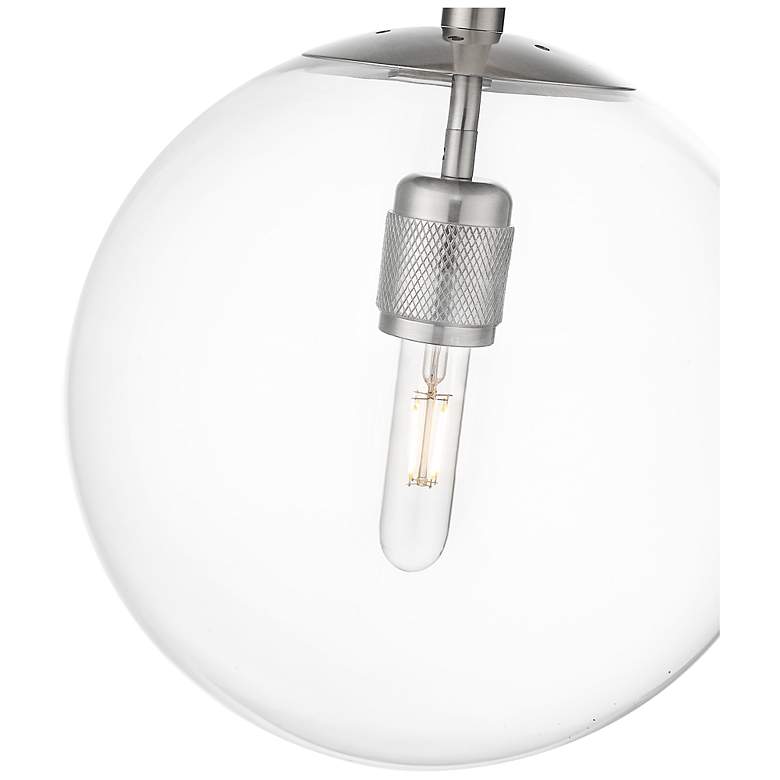 Image 5 Kairo 12" Wide 1-Light Pendant in Brushed Nickel more views