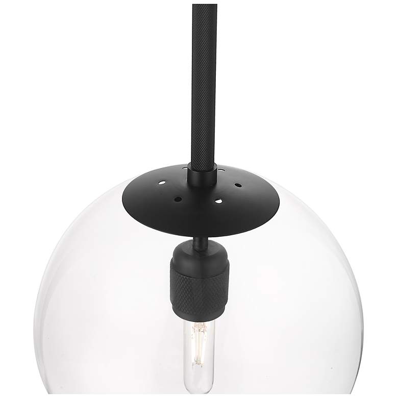 Image 4 Kairo 12" Wide 1-Light Pendant in Matte Black more views