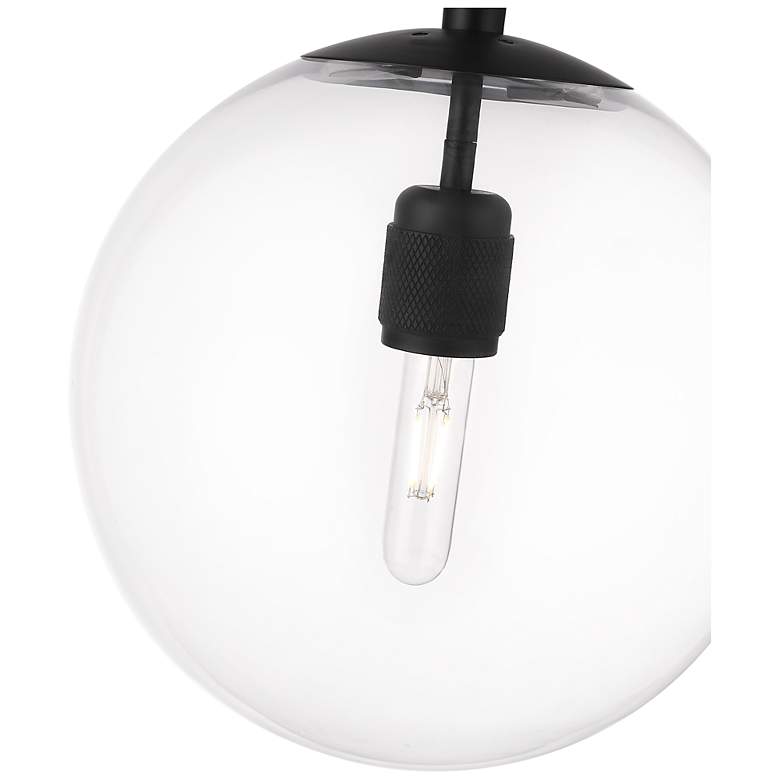 Image 5 Kairo 12" Wide 1-Light Pendant in Matte Black more views
