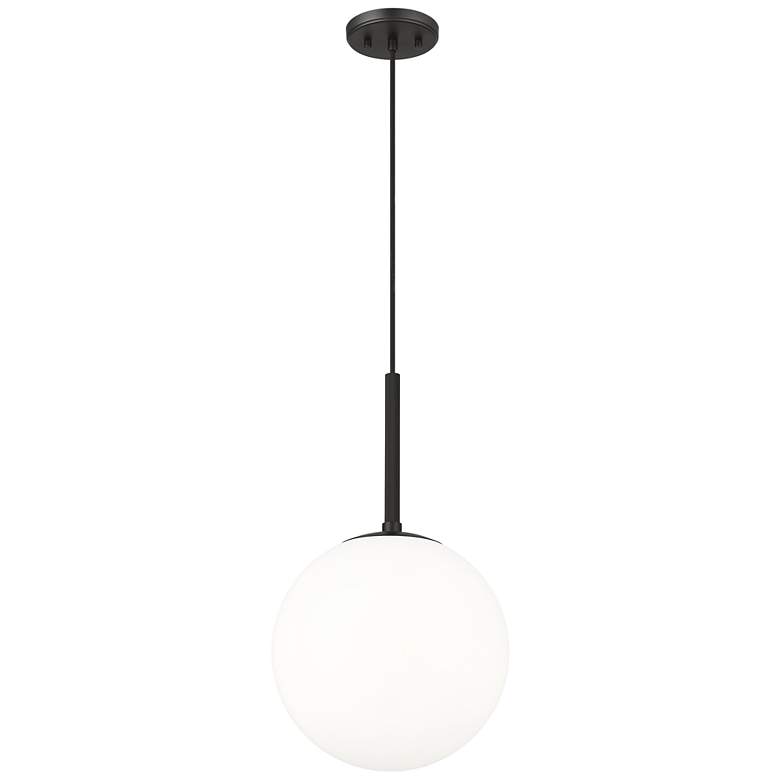 Image 1 Kairo 12" Wide 1-Light Pendant in Matte Black