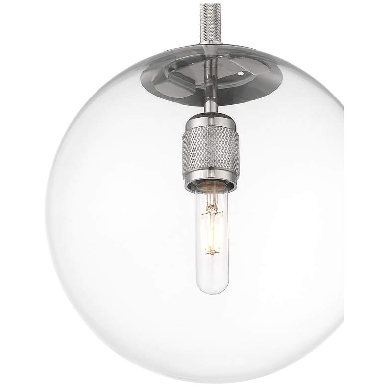 Image 3 Kairo 12" Wide 1-Light Pendant in Polished Nickel more views