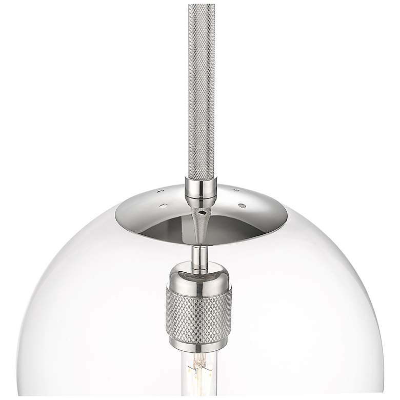 Image 4 Kairo 12" Wide 1-Light Pendant in Polished Nickel more views