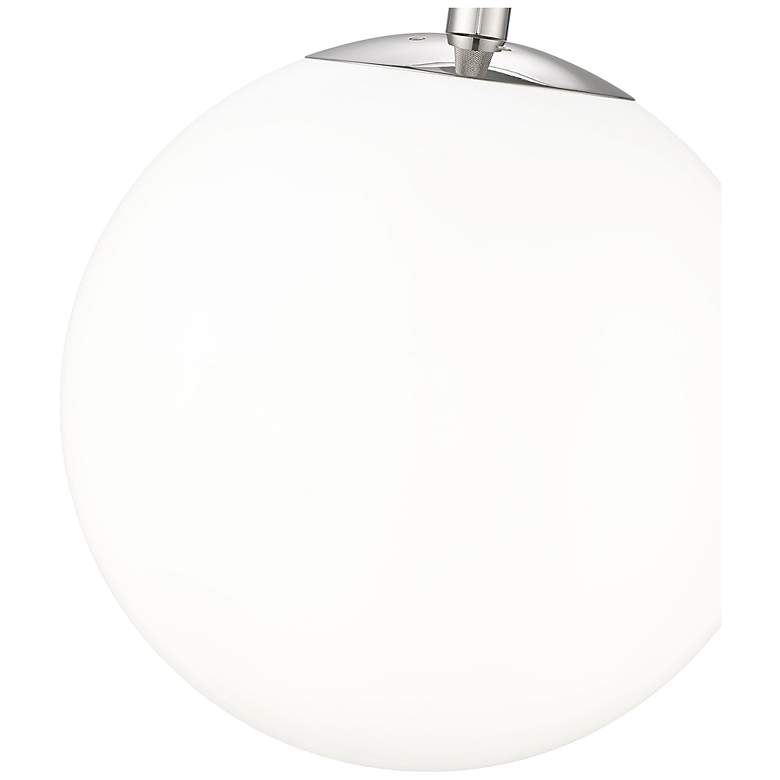 Image 3 Kairo 12" Wide 1-Light Pendant in Polished Nickel more views