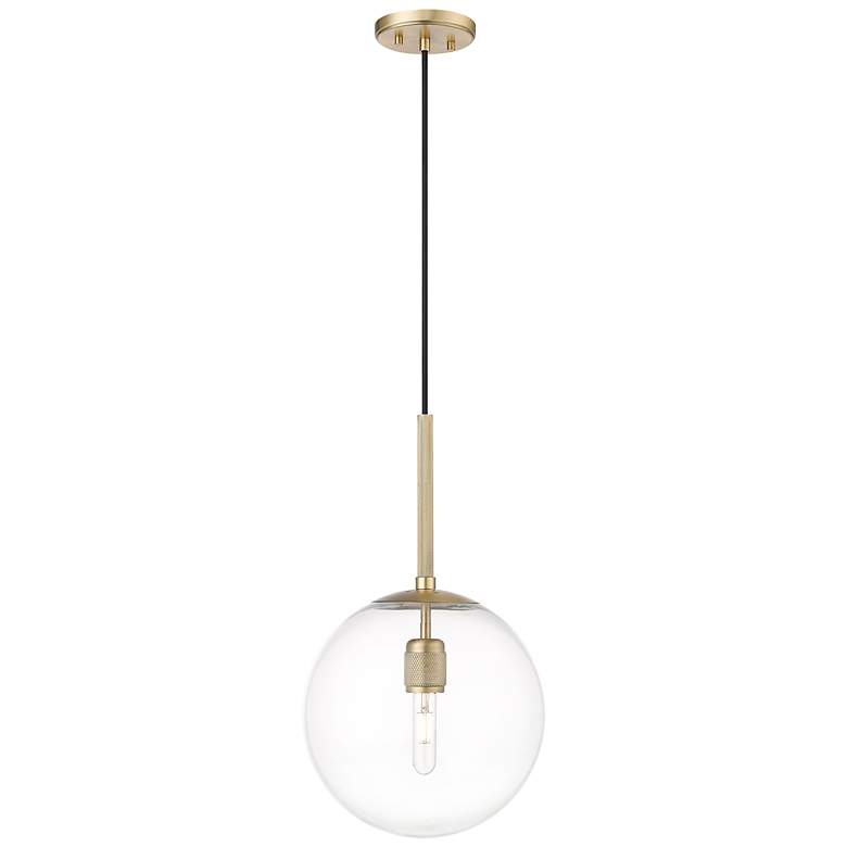 Image 2 Kairo 12" Wide 1-Light Pendant in Vintage Brass more views