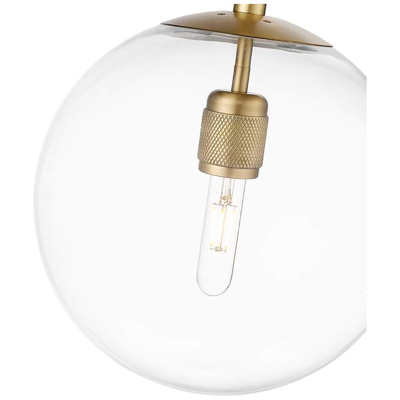 Image 5 Kairo 12" Wide 1-Light Pendant in Vintage Brass more views
