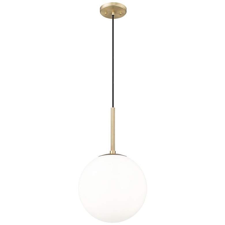 Image 1 Kairo 12" Wide 1-Light Pendant in Vintage Brass