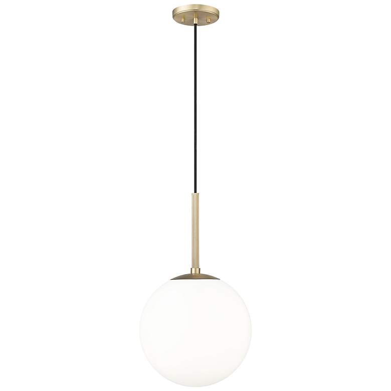 Image 2 Kairo 12" Wide 1-Light Pendant in Vintage Brass more views