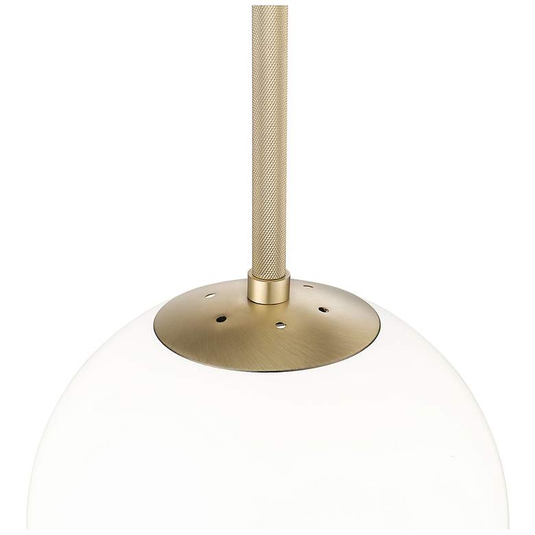 Image 4 Kairo 12" Wide 1-Light Pendant in Vintage Brass more views