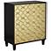 Kais 30 3/4" Wide Black and Gold 2-Door Chest