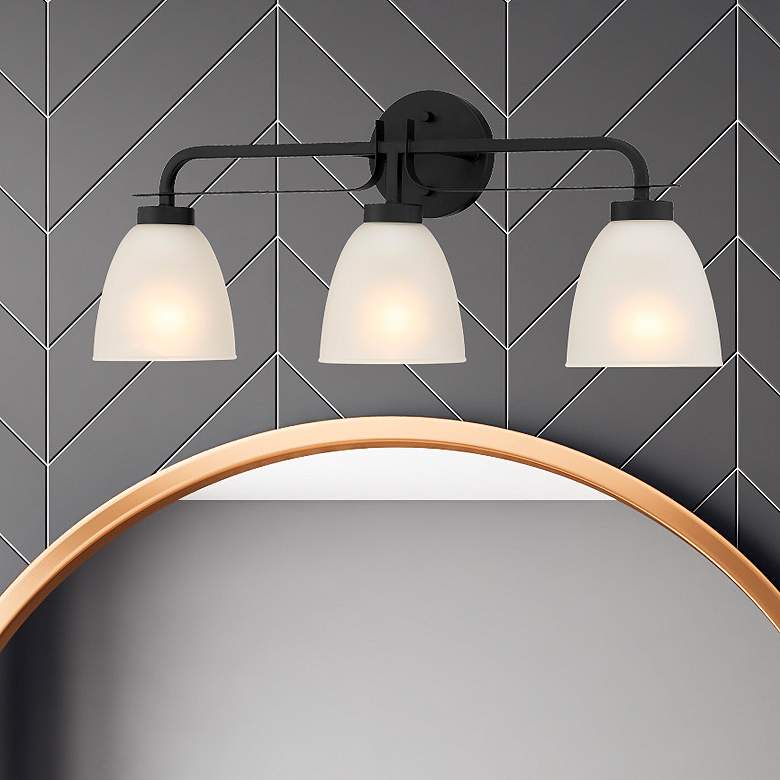 Image 1 Kaitlen 24 1/4" Wide Coal 3-Light Bath Light