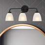 1_Kaitlen 24 1/4" Wide Coal 3-Light Bath Light
