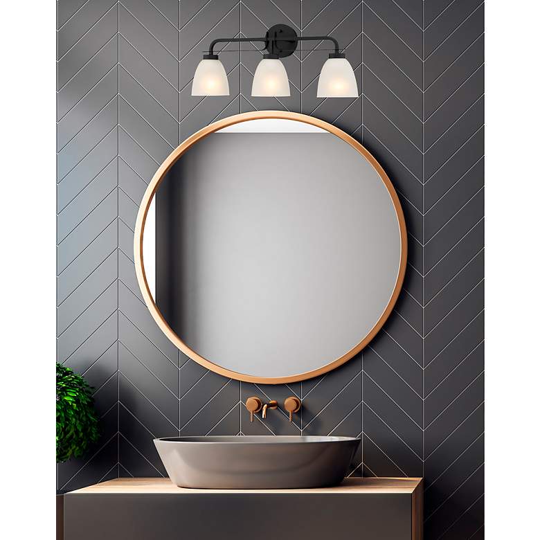 Image 6 Kaitlen 24 1/4" Wide Coal 3-Light Bath Light more views
