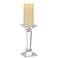 Kaitlyn 8 3/4" High Crystal Pillar Candle Holder