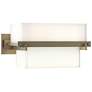 Kakomi 5" High Wide Soft Gold Sconce With Opal Glass Shade