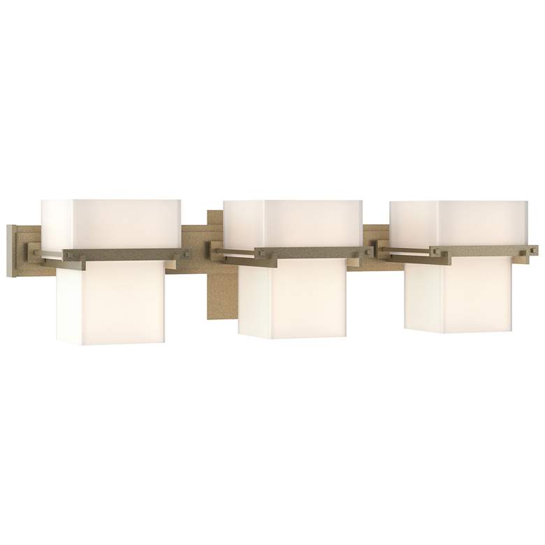 Image 1 Kakomi 6 inch High 3 Light Soft Gold Sconce With Opal Glass Shade