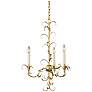 1_Kalco Ainsley 20" Wide Oxidized Gold 3-Light Leaf Accent Chandelier