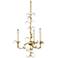 Kalco Ainsley 20" Wide Oxidized Gold 3-Light Leaf Accent Chandelier