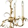 2_Kalco Ainsley 20" Wide Oxidized Gold 3-Light Leaf Accent Chandelier more views