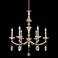 Kalco Allegri Floridia 27" Wide Matte Gold 6-Light Crystal Chandelier