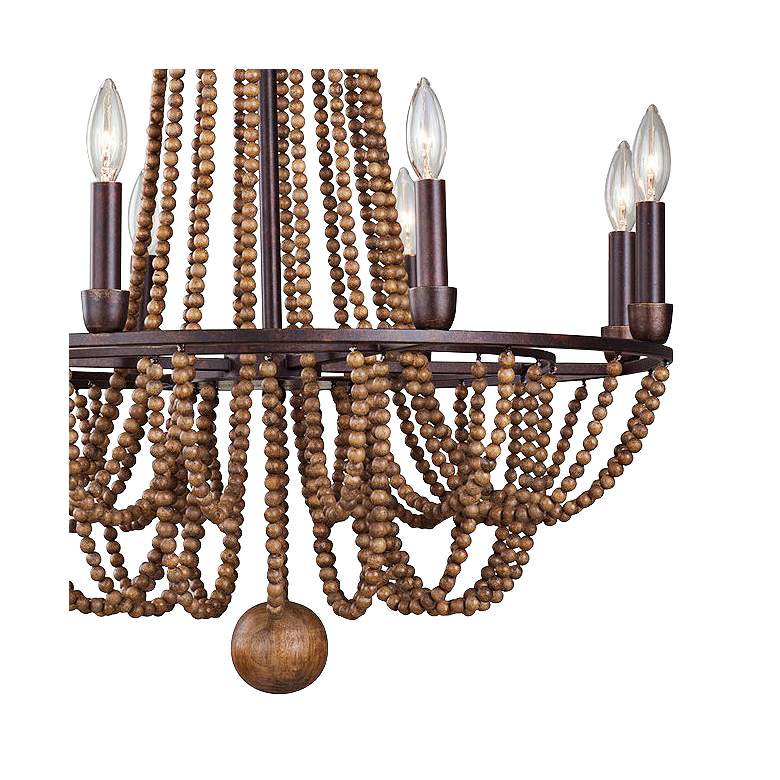 Image 2 Kalco Beechwood 26" Wide Royal Mahogany 8-Light Chandelier more views