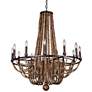 1_Kalco Beechwood 34" Wide Royal Mahogany 12-Light Chandelier