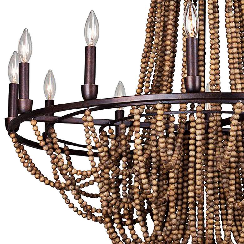 Image 2 Kalco Beechwood 34" Wide Royal Mahogany 12-Light Chandelier more views