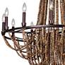 2_Kalco Beechwood 34" Wide Royal Mahogany 12-Light Chandelier more views