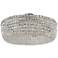 Kalco Cessano 24" Wide 6-Light Polished Chrome and Glass Ceiling Light