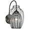 Kalco Emilia 9" Wide Chemical Stainless Steel Wall Sconce