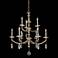 Kalco Floridia 30 1/2" Champagne Gold Two-Tiered Crystal Chandelier
