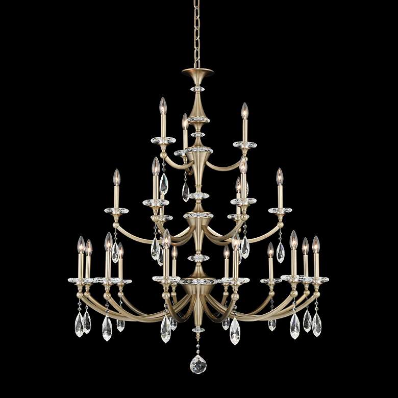 Image 1 Kalco Floridia 42" Wide Champagne Gold 21-Light 3-Tier Chandelier