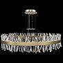 Kalco Glacier 60" Wide Champagne Gold LED Round Crystal Pendant