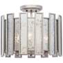 Kalco Palisade 15" Wide Tarnished Silver Ceiling Light