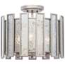 2_Kalco Palisade 15" Wide Tarnished Silver Ceiling Light