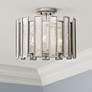 1_Kalco Palisade 15" Wide Tarnished Silver Ceiling Light