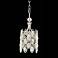 Kalco Prive Collection 8" Wide Chrome and Crystal Mini Pendant