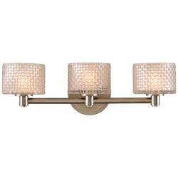 Kalco Willow 19" Wide Satin Nickel 3-LED Bath Light