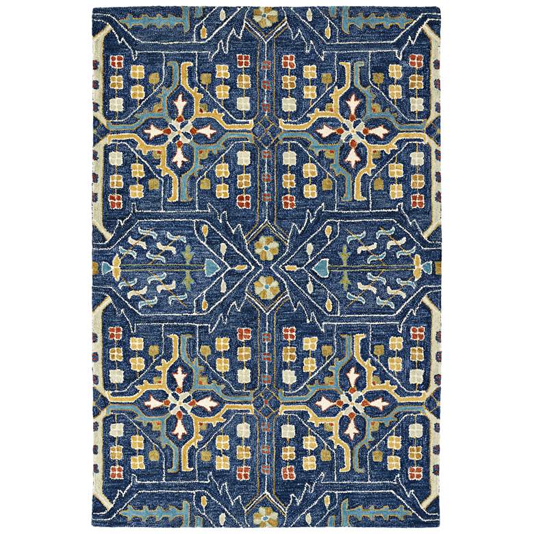 Image 1 Kaleen Brooklyn 5310-22 5'x7'6" Navy Wool Area Rug