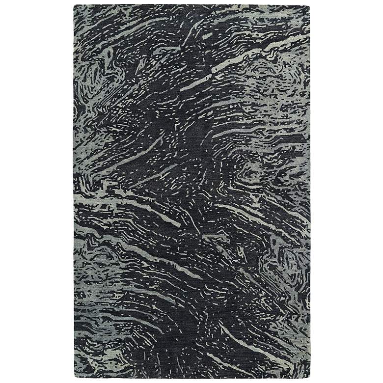 Image 1 Kaleen Brushstrokes BRS01-38 5&#39;x7&#39;9 inch Gray Wool Area Rug