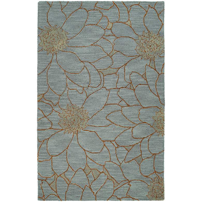 Image 1 Kaleen Carriage 6104-66 City Park Azure 5&#39;x7&#39;9 inch Area Rug