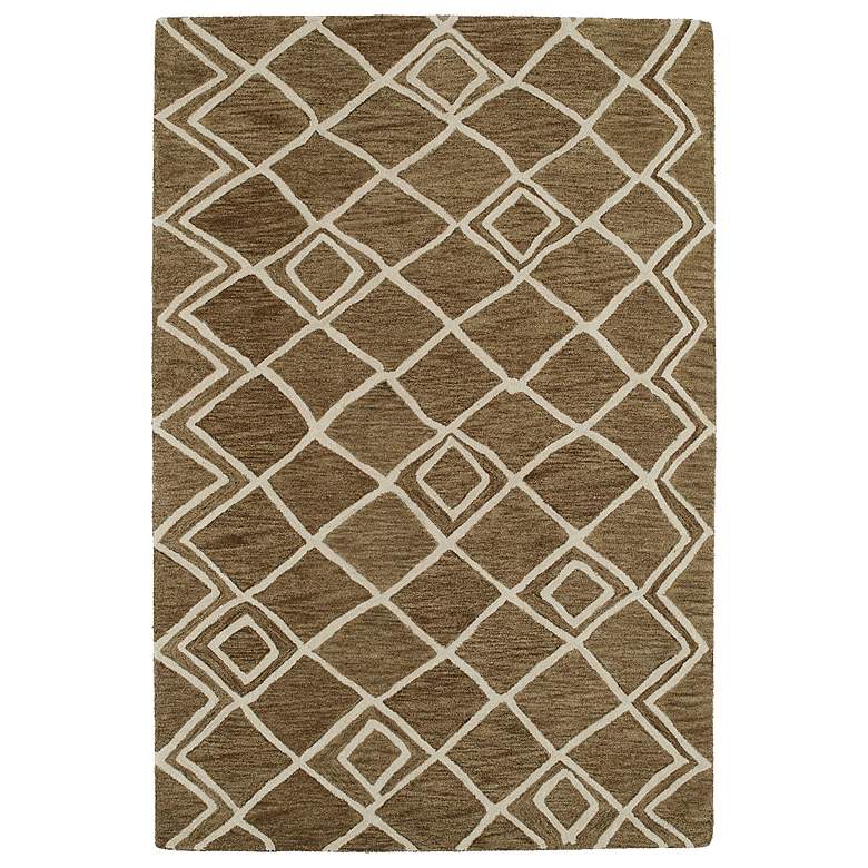 Image 1 Kaleen Casablanca CAS04-49 Brown 5'x8' Wool Area Rug