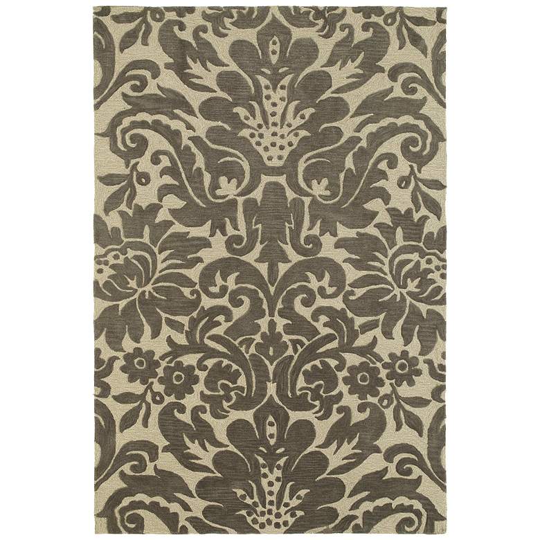 Image 1 Kaleen Crowne 1702-27 Duncan Taupe 5&#39;x7&#39;6 inch Area Rug
