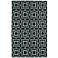 Kaleen Glam GLA06-38 Charcoal Black Squares Wool Area Rug