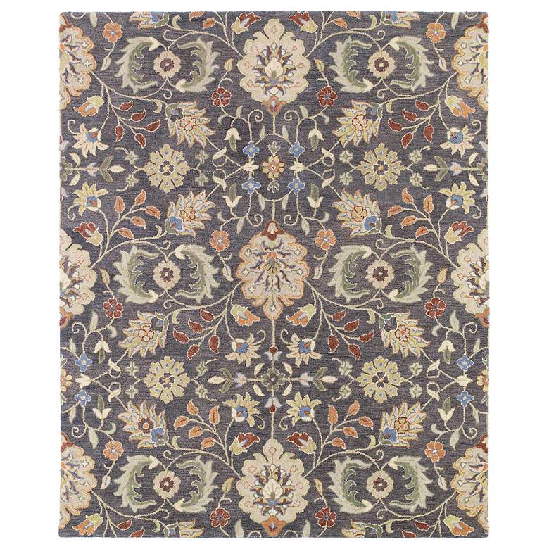 Image 1 Kaleen Helena 3201-73 Hera Pewter 5'x7'9" Wool Area Rug