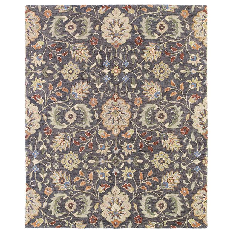 Image 1 Kaleen Helena 3201-73 Hera Pewter 5&#39;x7&#39;9 inch Wool Area Rug